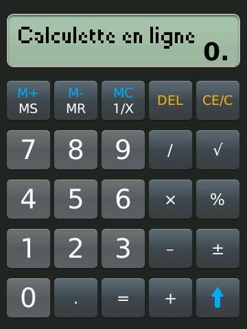 Calculatrice en ligne .